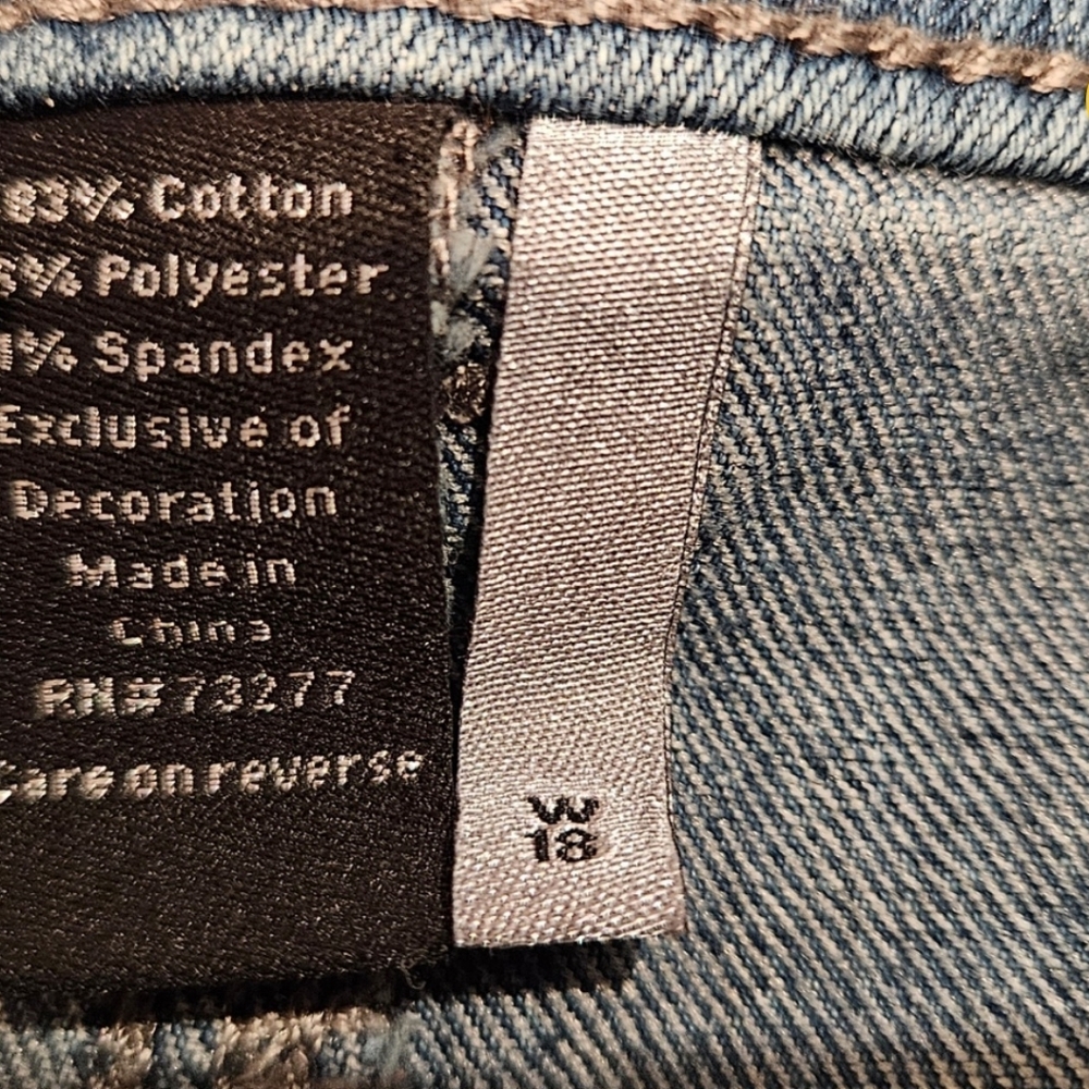 Apt 9 Women's Bootcut Blue Jeans 18W - Picture 5 of 6